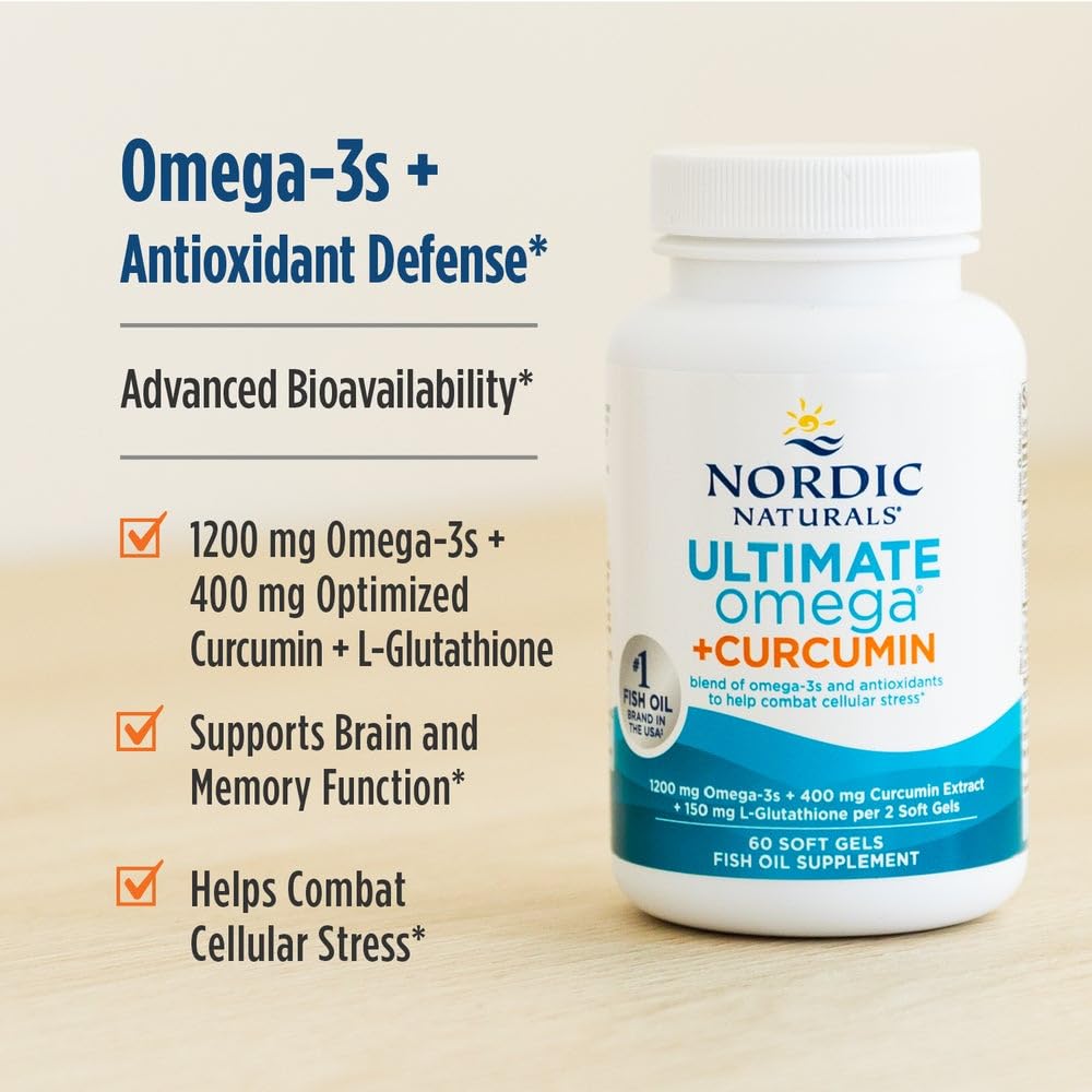 Etiqueta nutricional de Nordic Naturals Omega Curcumin, información clara y transparencia de ingredientes.