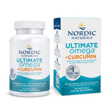 Nordic Naturals Omega Curcumin, botella con limón, ideal para uso diario y sabor agradable.