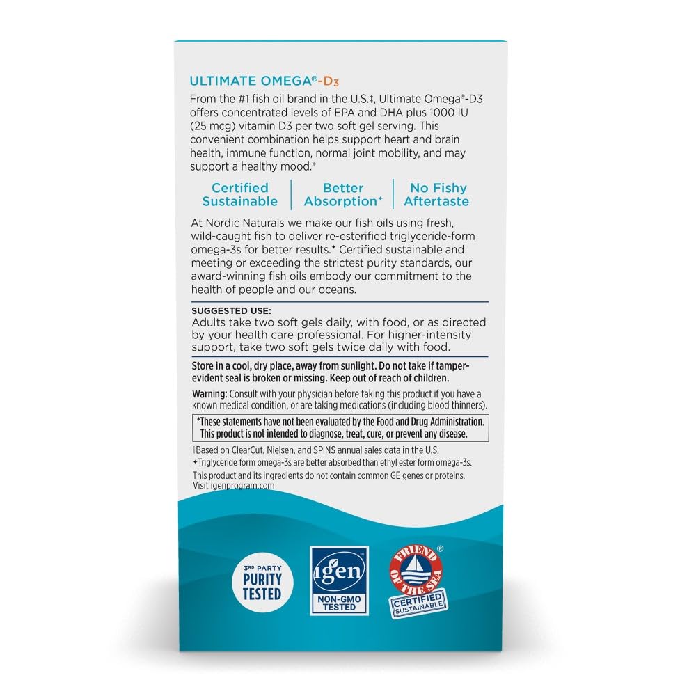 Compromiso sostenible de Nordic Naturals en cada envase.