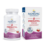 Nordic Naturals Prenatal DHA cápsulas blandas de fresa, sabor agradable para uso diario
