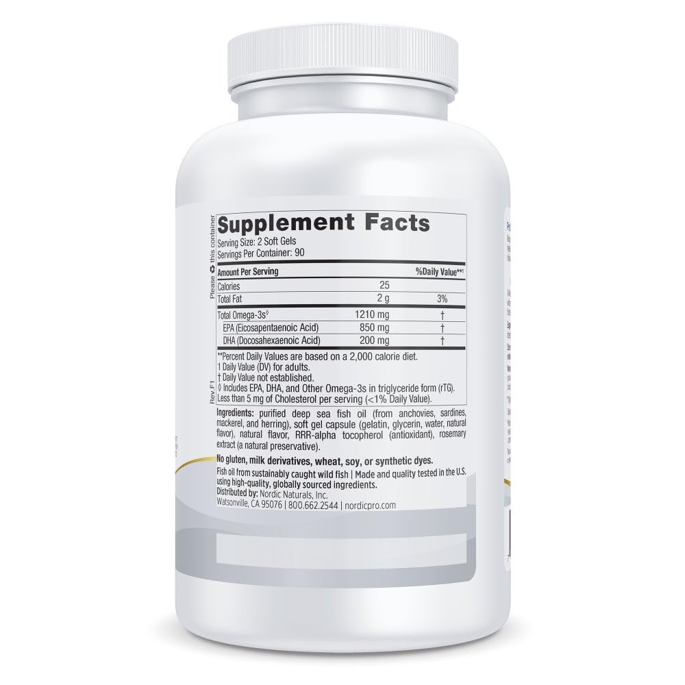 ProEPA Limón: cápsulas Nordic Naturals con absorción óptima.