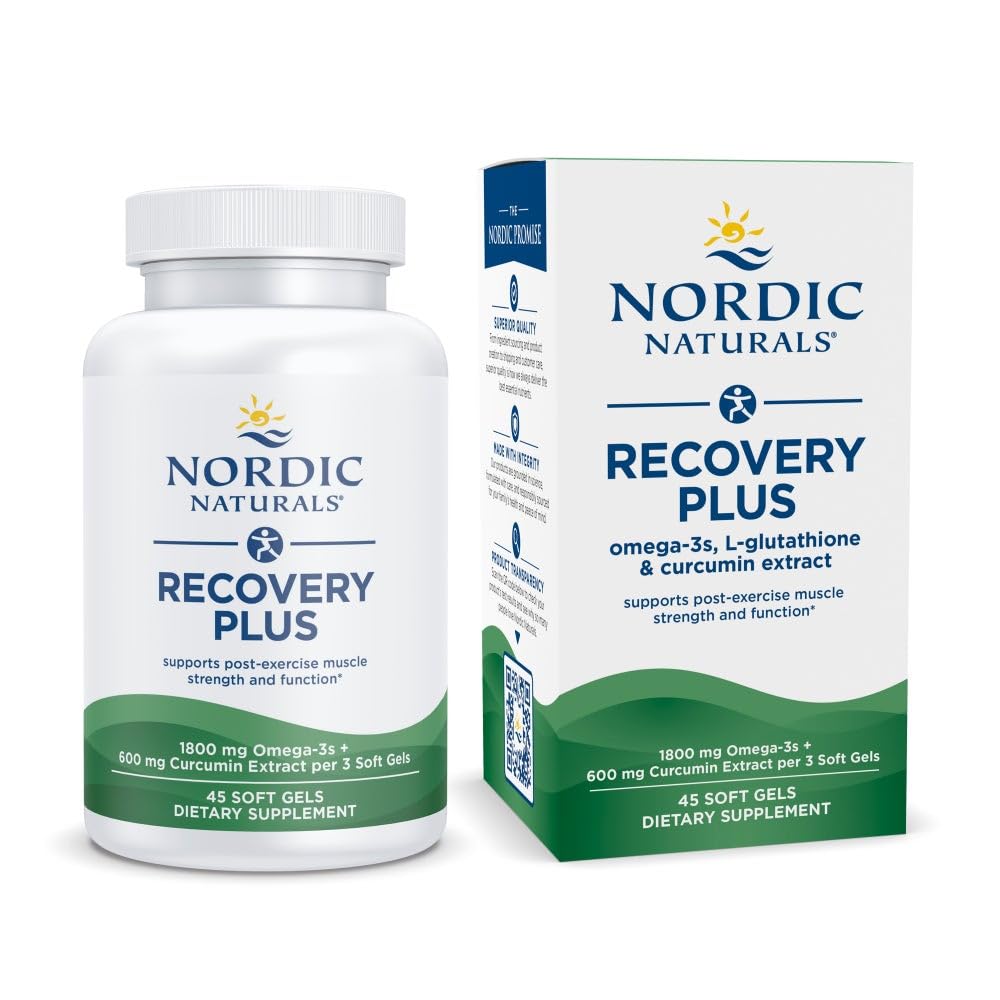 Nordic Naturals Recovery Plus cápsulas sin sabor para consumo diario