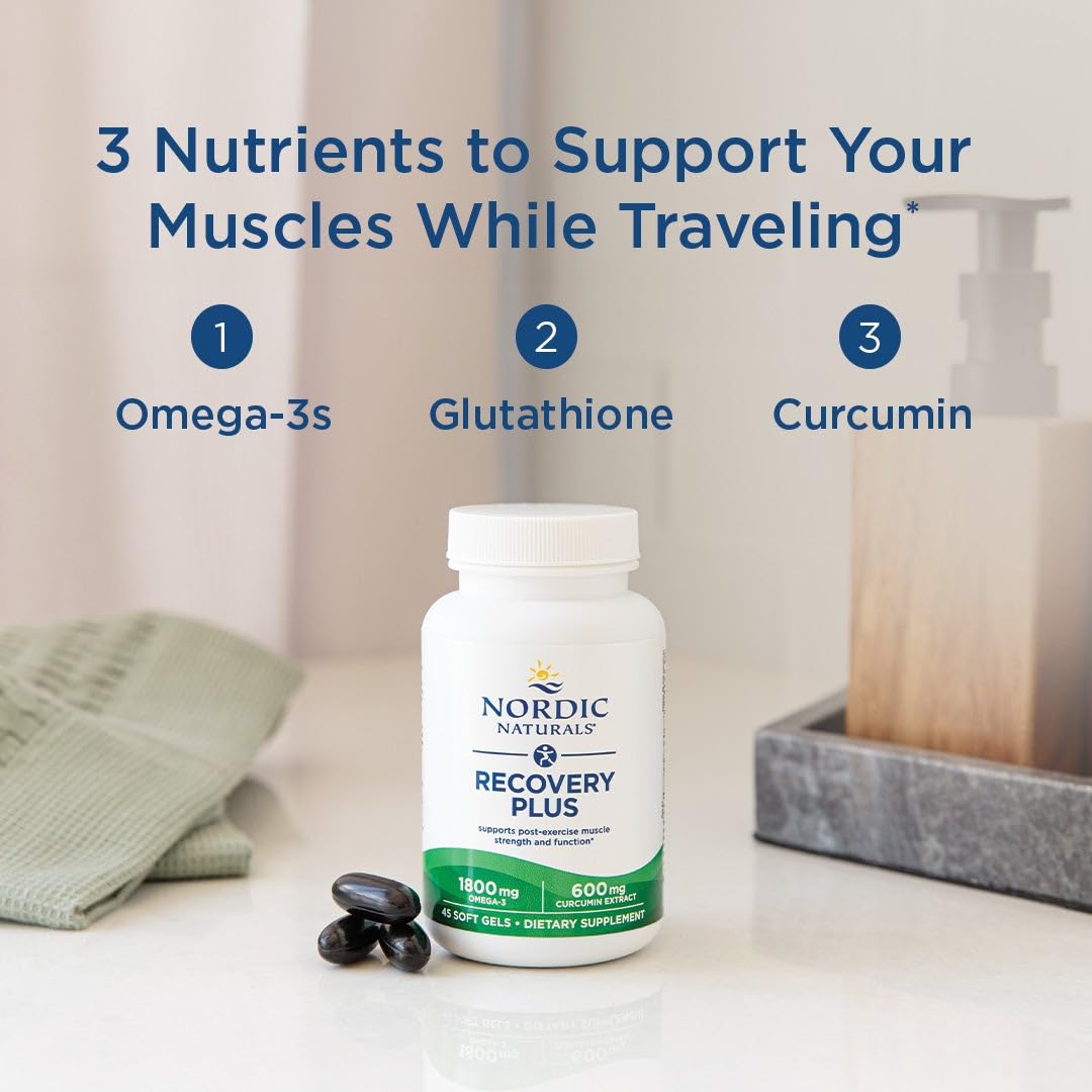 Nordic Naturals Recovery Plus curcumina Longvida para absorción efectiva