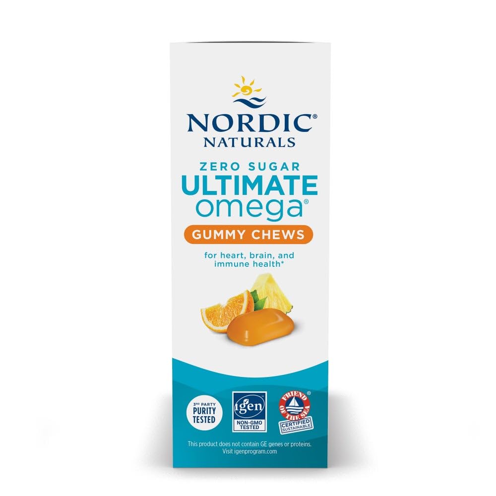 Sabor tropical de las gomitas Nordic Naturals para tomar a diario