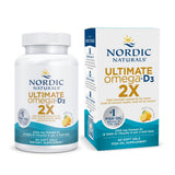 Nordic Naturals Ultimate Omega 2X cápsulas blandas limón para apoyo cardíaco y cognitivo.