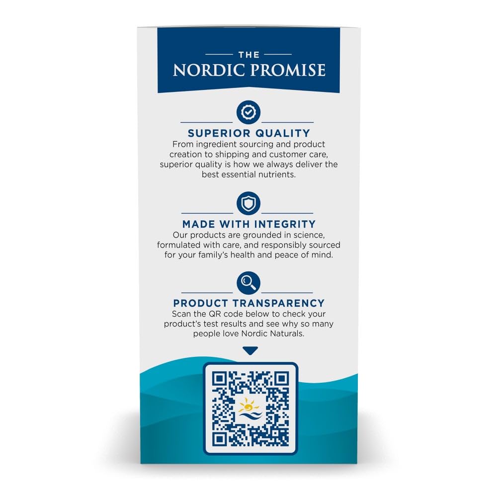 Etiqueta nutricional de Nordic Naturals Ultimate Omega-D3, ayuda a planificar la dosis diaria.