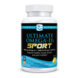 Nordic Naturals Ultimate Omega-D3 Sport: botella limón, ideal para apoyar articulaciones y concentración.