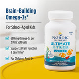 Ultimate Omega Jr. - etiqueta de ingredientes EPA y DHA para apoyo nutricional