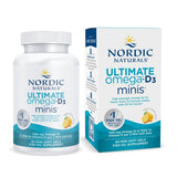 Nordic Naturals Ultimate Omega Mini D3, cápsulas limón, posible apoyo a la salud cerebral