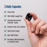 Etiqueta de Nordic Naturals Vision Support con información clara de ingredientes.