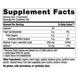 Gomitas Nordic Naturals de vitamina C sabor mandarina fáciles de masticar para niños