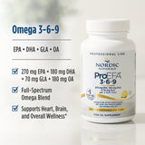 Etiqueta de Nordic Naturals ProEFA 3-6-9 con información de ingredientes