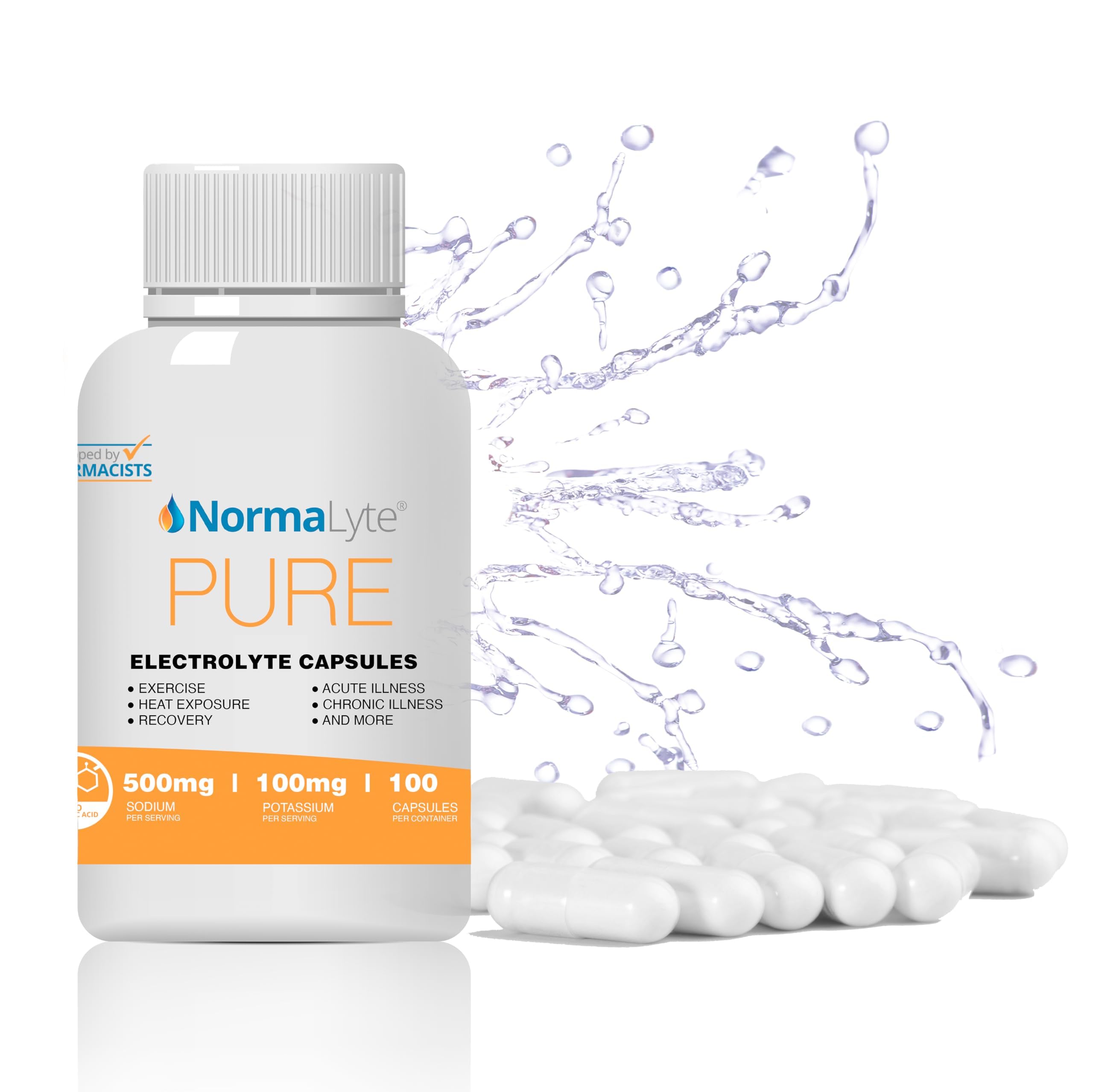 NormaLyte botella de electrolitos para hidratación rápida durante entrenamientos