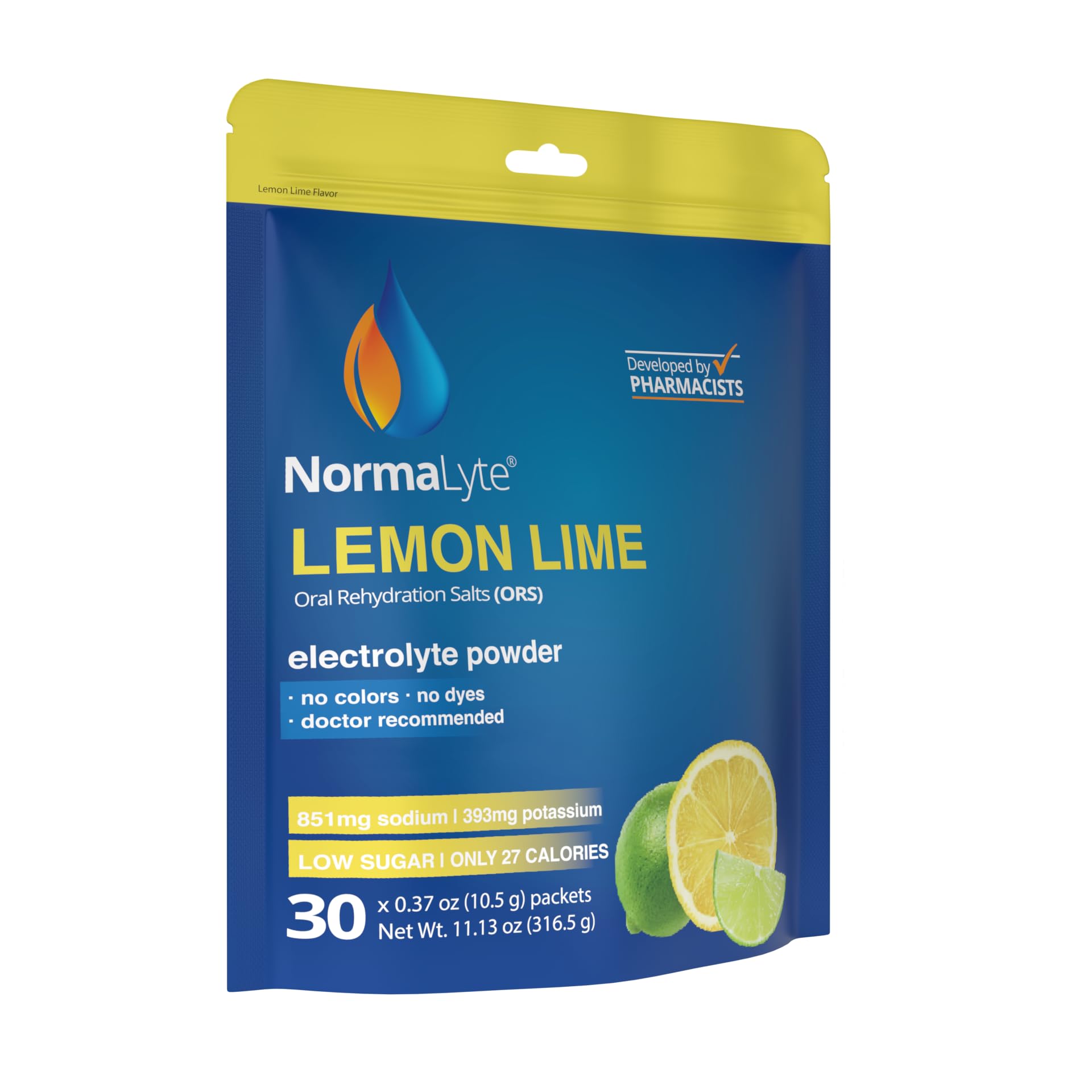 NormaLyte limón-lima cápsulas: dosis sin azúcar para soporte diario de sodio.