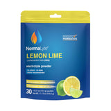 NormaLyte limón-lima: paquetes electrolitos para hidratación rápida durante entrenamientos.