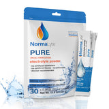 NormaLyte Pure, empaque frontal para hidratación rápida y conveniente.