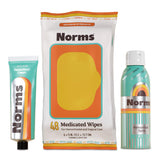 Norms Paquete completo para hemorroides, imagen del empaque, ideal para cuidado diario