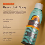 Norms Spray sin contacto hemorroides, rociado cómodo para alivio sin contacto