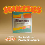 Norms Squeezies: crema con lidocaína al 5 por ciento para alivio temporal del dolor.