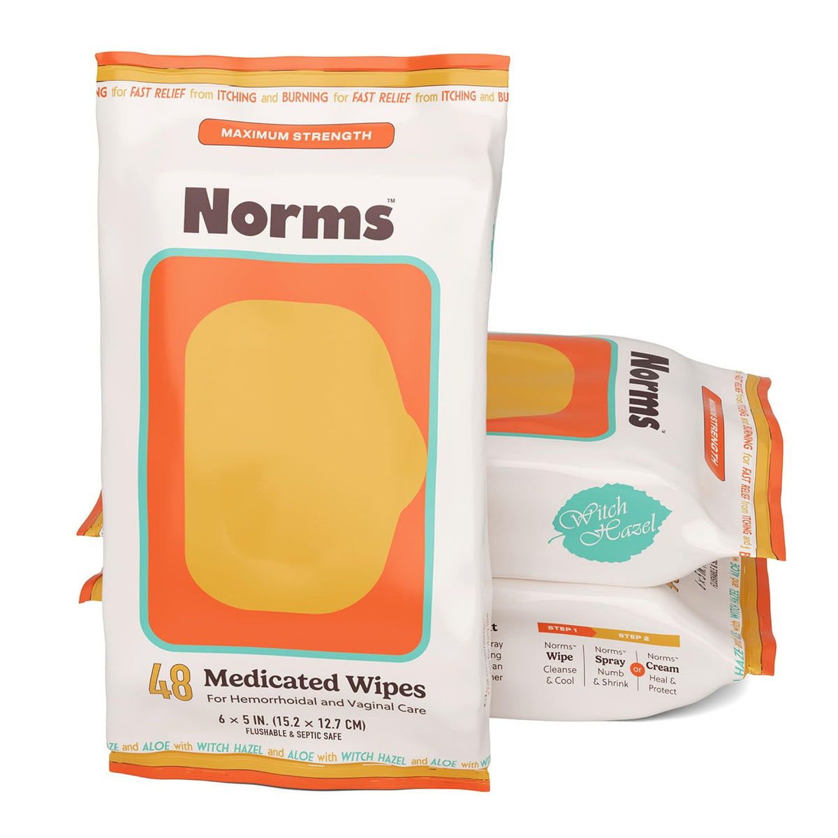 Norms toallitas hemorroidales aloe hamamelis: alivio calmante al contacto