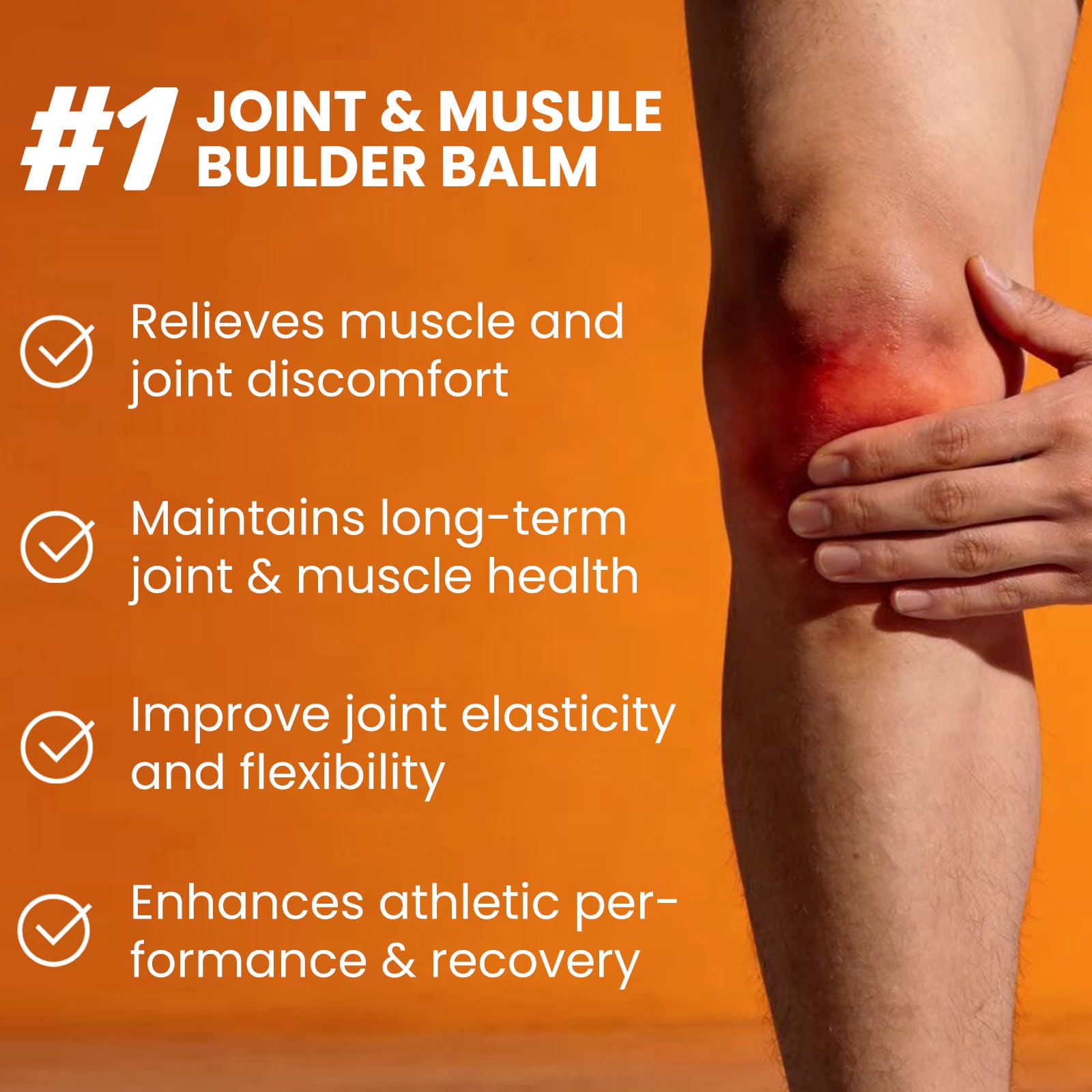 Norse Organics Official Balm aplicación en rodilla y codo para mayor comodidad