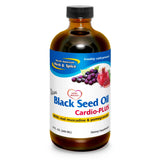 Cardio-PLUS de NORTH AMERICAN HERB & SPICE, frasco vertido, posible apoyo diario a la salud cardiovascular.