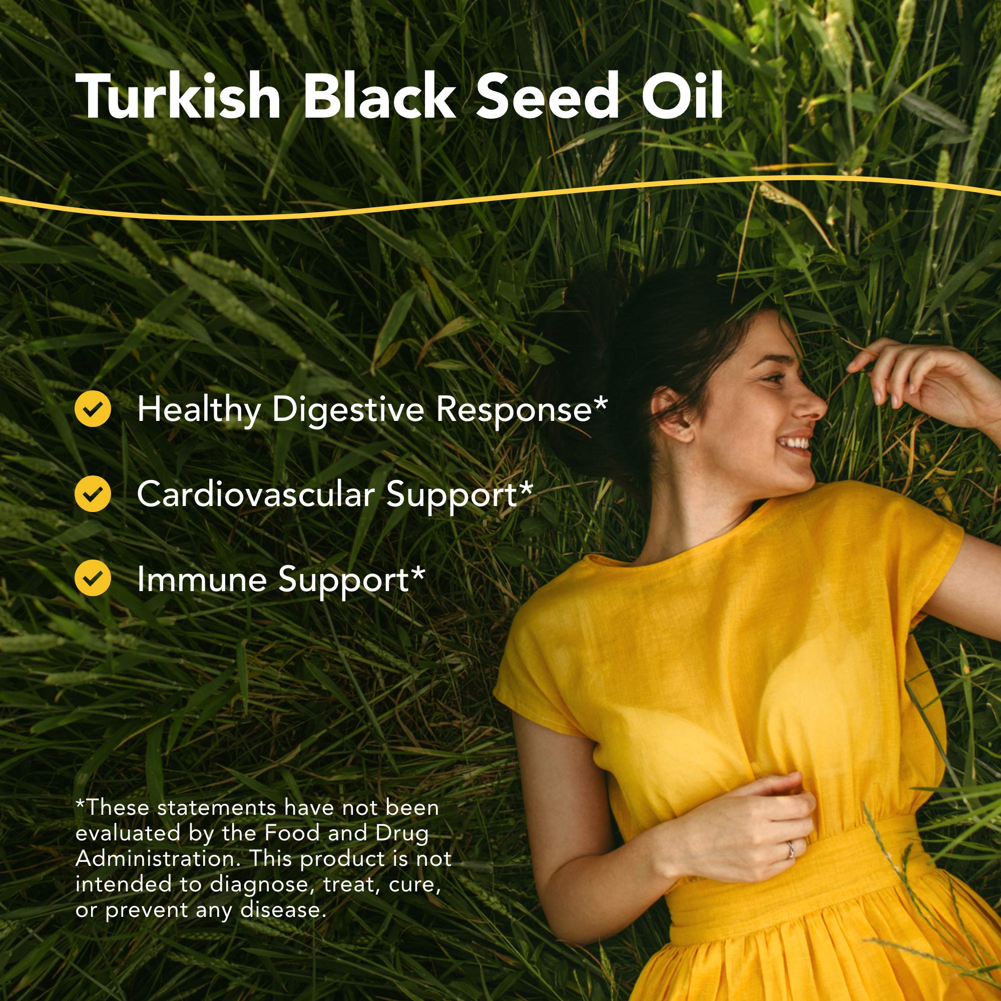 North American Herb & Spice gotas de aceite de semilla negra para uso diario