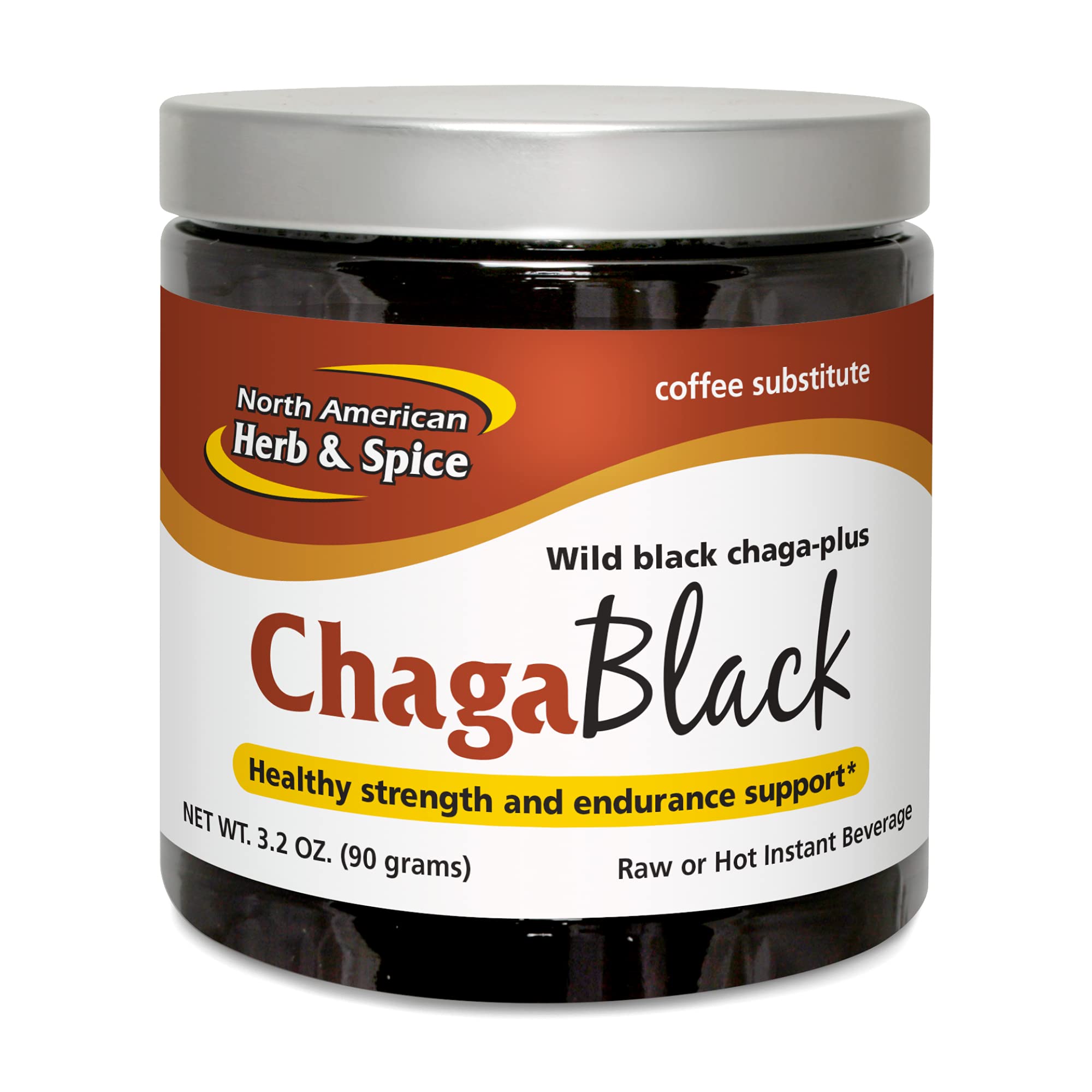 Chaga Tea NORTH AMERICAN HERB & SPICE en vaso te negro