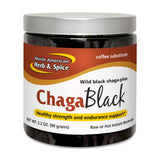 Chaga Tea NORTH AMERICAN HERB & SPICE en vaso te negro