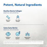 Etiqueta de Collagen Power-Plus mostrando ingredientes clave