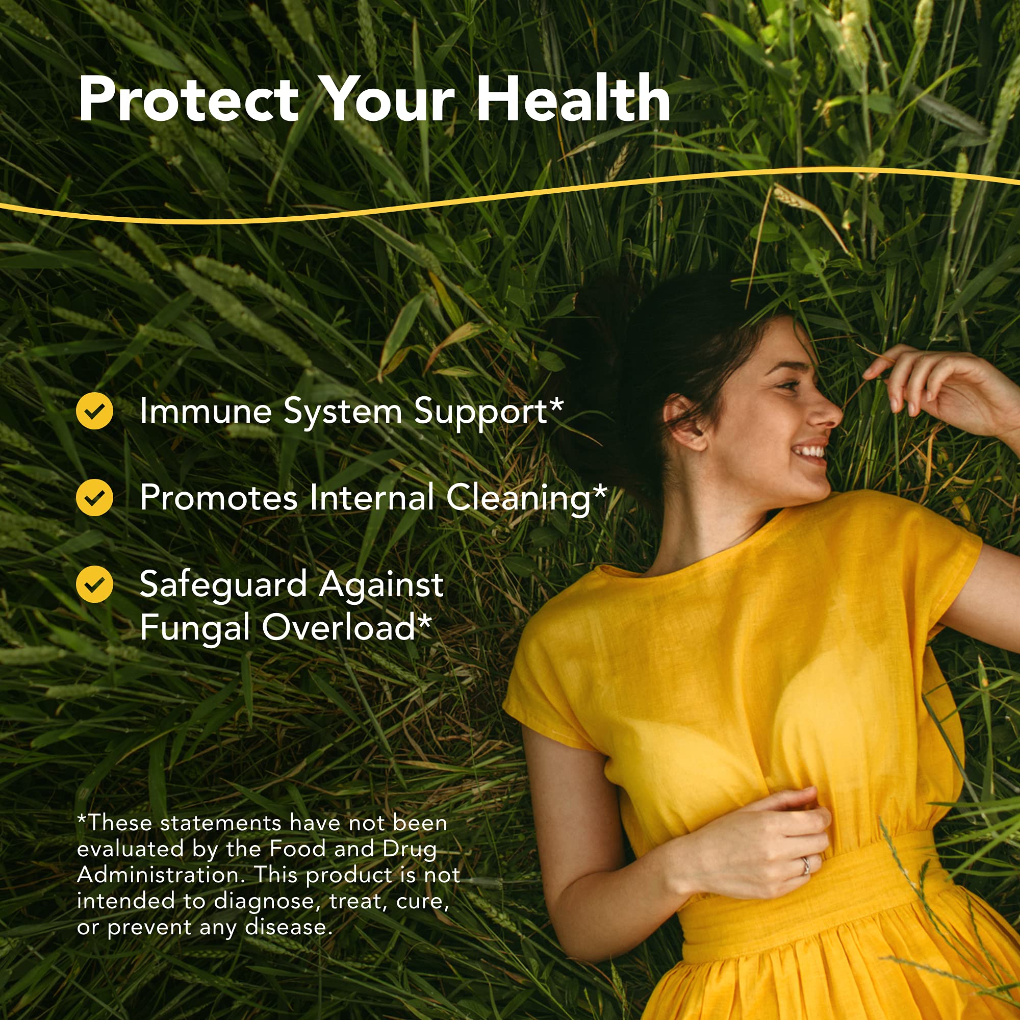 Etiqueta Fung-E-Clenz muestra ingredientes herbales para aroma natural.