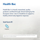 Capsulas de Health-Bac listas para apoyar la digestión equilibrada