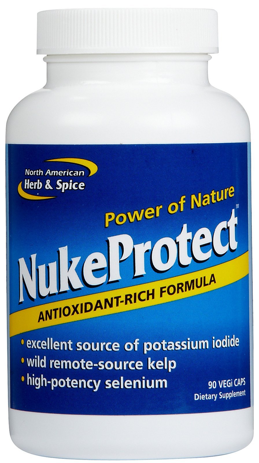 NORTH AMERICAN HERB & SPICE NukeProtect cápsulas: alto selenio yodo para apoyo diario