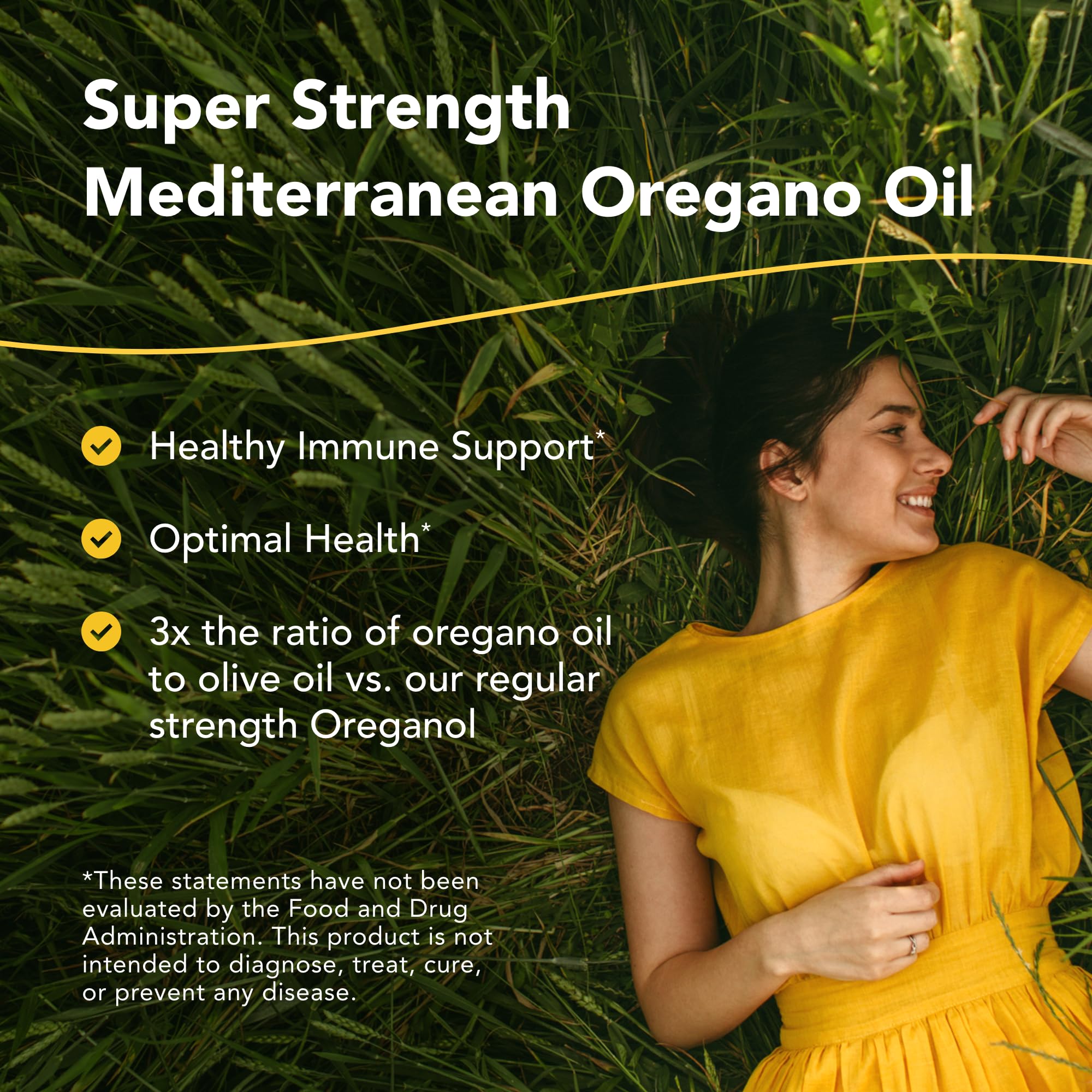 NORTH AMERICAN HERB & SPICE Oreganol P73, etiqueta con información clara.