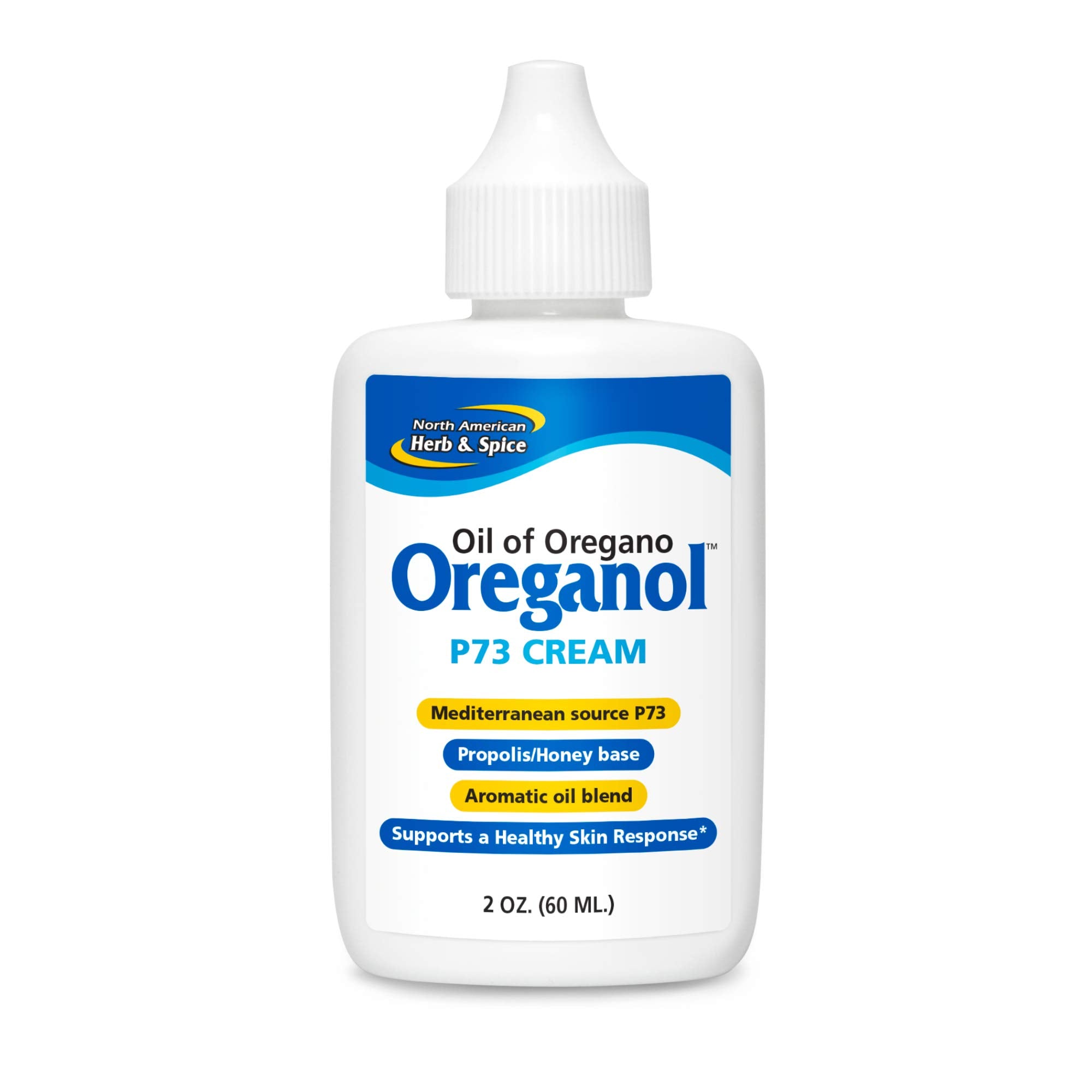 Oreganol P73 Cream de NORTH AMERICAN HERB & SPICE, envase 2 oz para hidratación diaria.