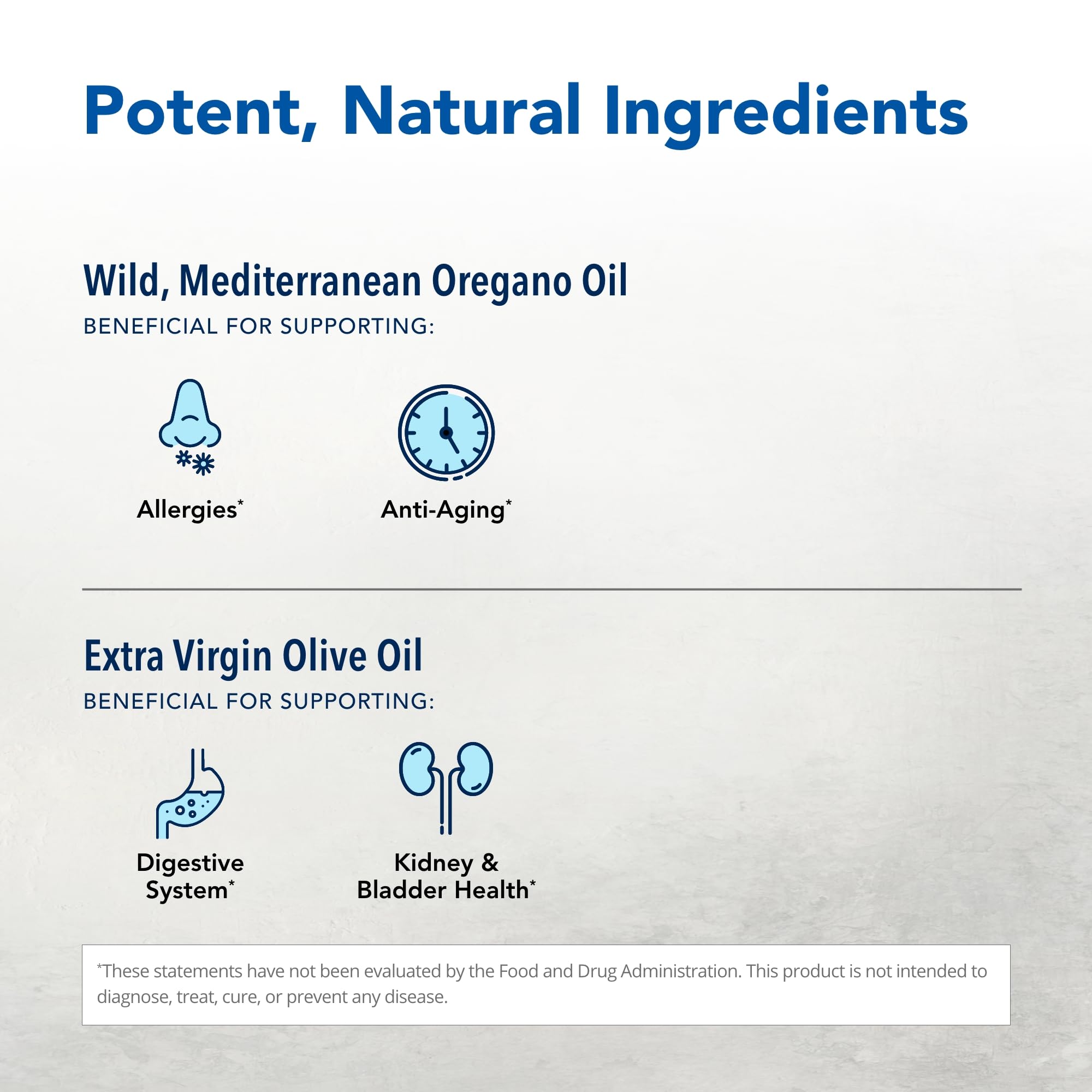Ingredientes orgánicos: orégano salvaje y aceite de oliva extra virgen