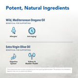 Ingredientes orgánicos: orégano salvaje y aceite de oliva extra virgen