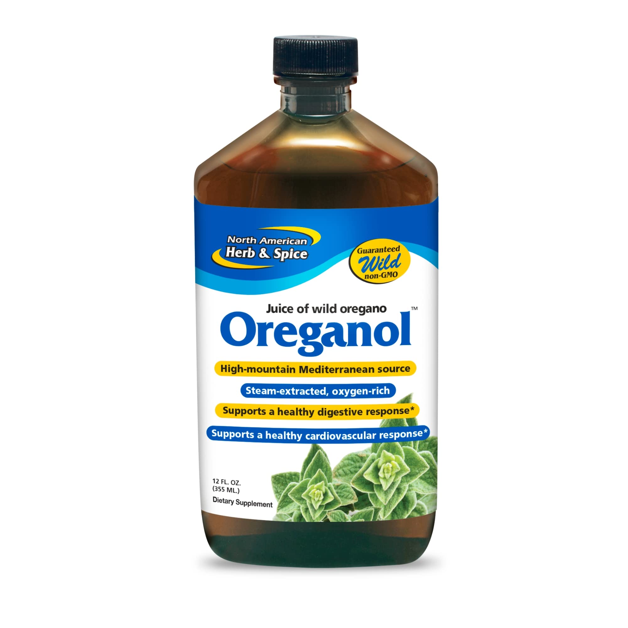North American Herb & Spice Oreganol P73 jugo: botella abierta para uso diario