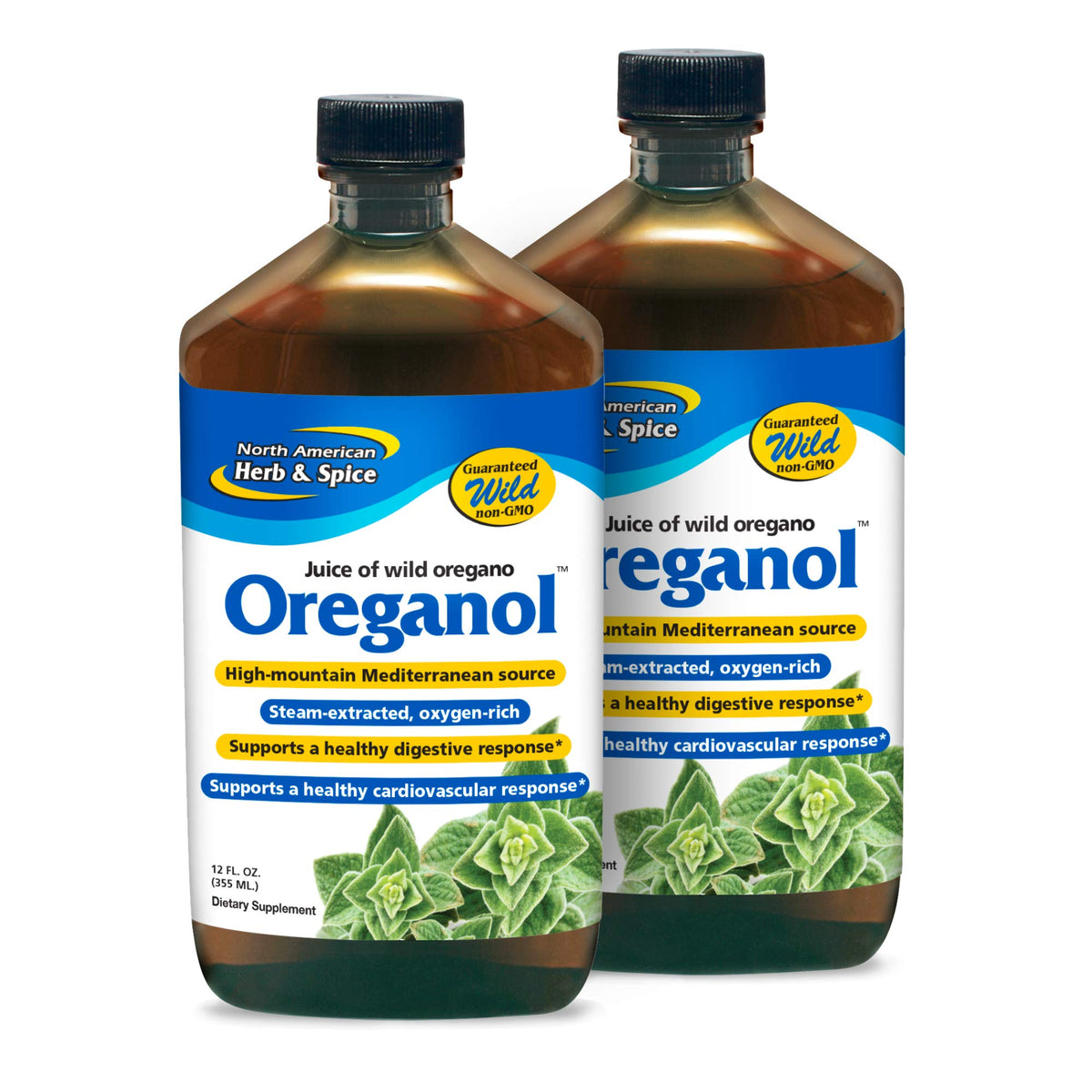 Oreganol P73 de NORTH AMERICAN HERB & SPICE en botella para uso diario.