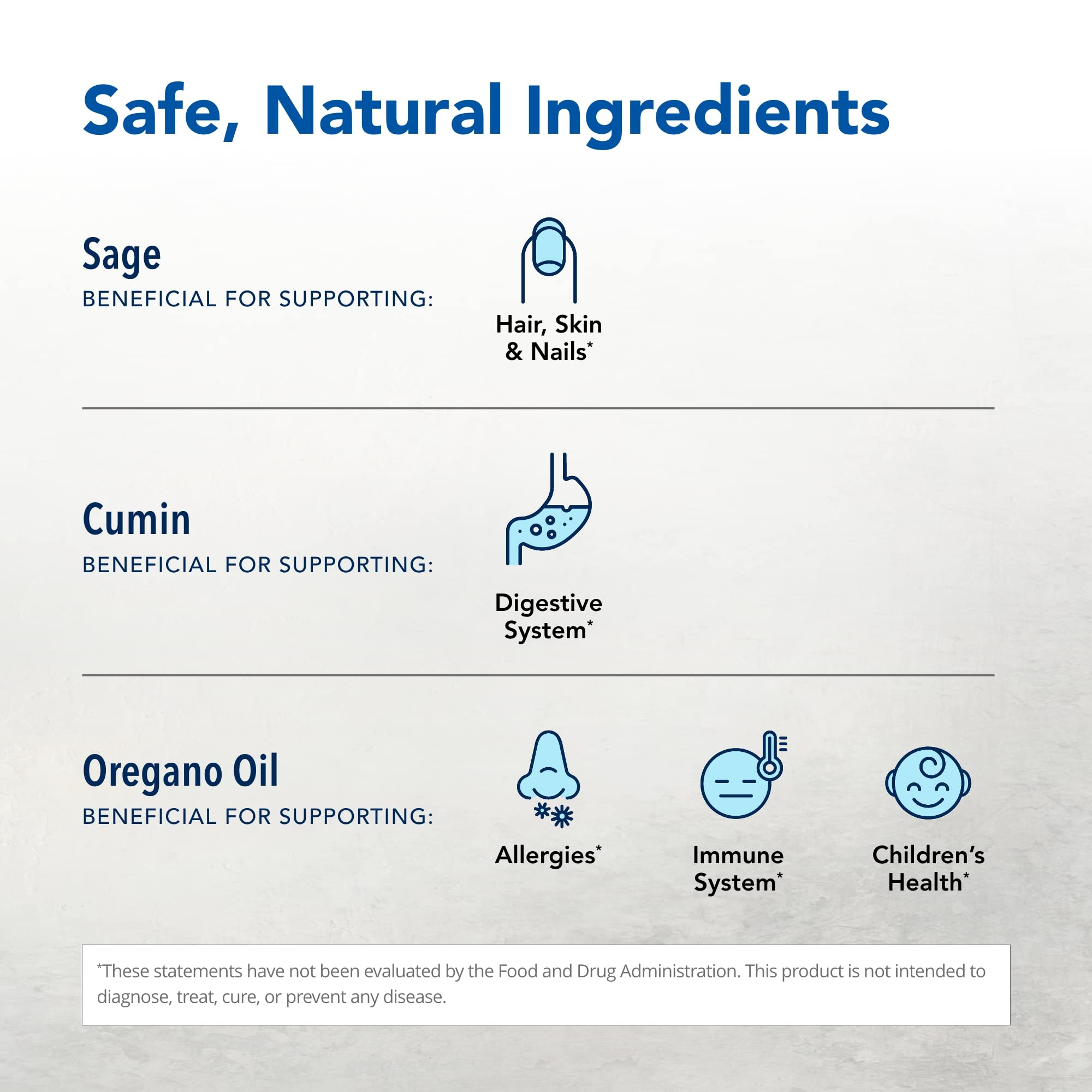 OregaResp P73, etiqueta, muestra ingredientes naturales para cuidado diario.