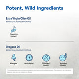Etiqueta de OregaUltra destaca ingredientes y concentración de carvacrol.