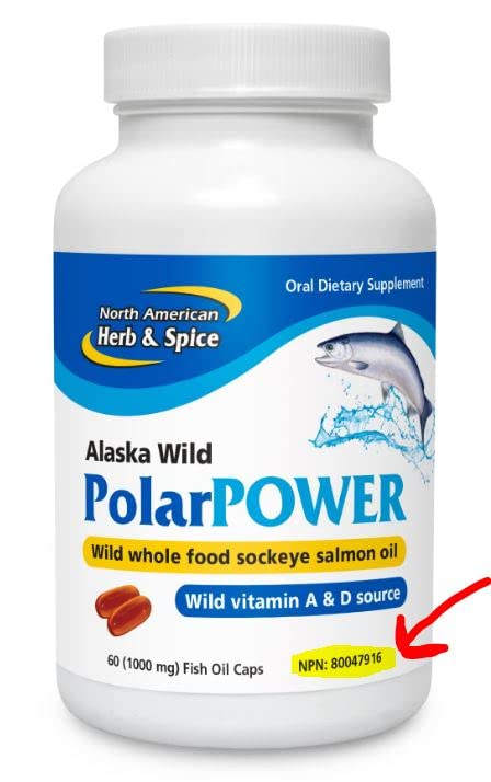 Polar Power de North American Herb & Spice, etiqueta legible para cápsulas.