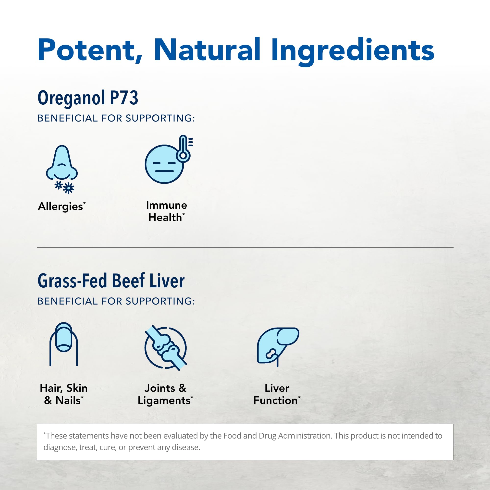 Envase PurelyLiver con vitaminas A y B12 para vitalidad diaria