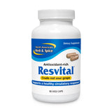Resvital de North American Herb & Spice, botella visible, apoyo antioxidante diario