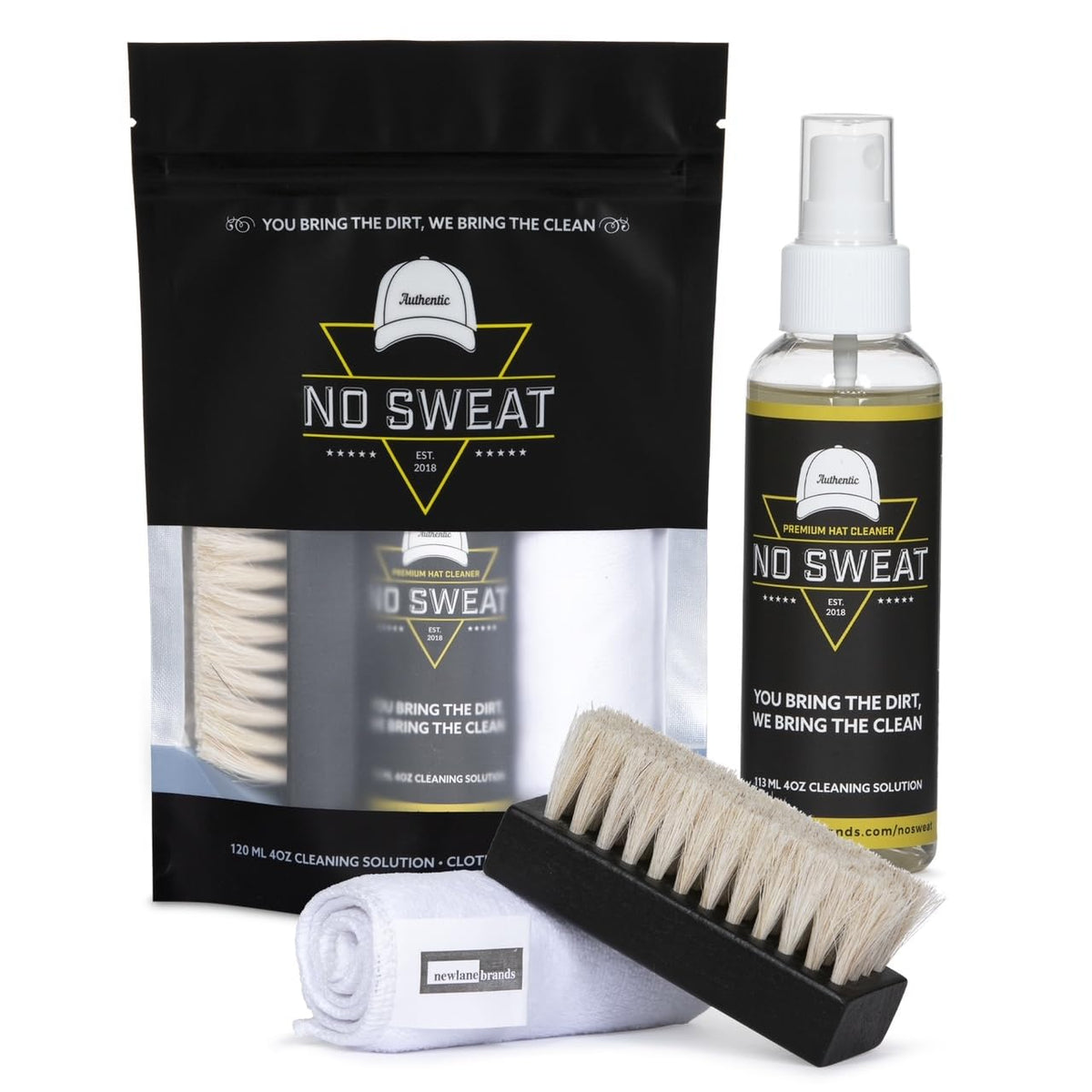 Kit No Sweat para gorras, limpieza completa para devolver brillo.