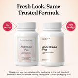 Nourished Natural Health AndroEase Plus, etiqueta frontal clara para conocer ingredientes.