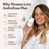 Nourished Natural Health AndroEase Plus, fabricación en EE. UU. con control de calidad.
