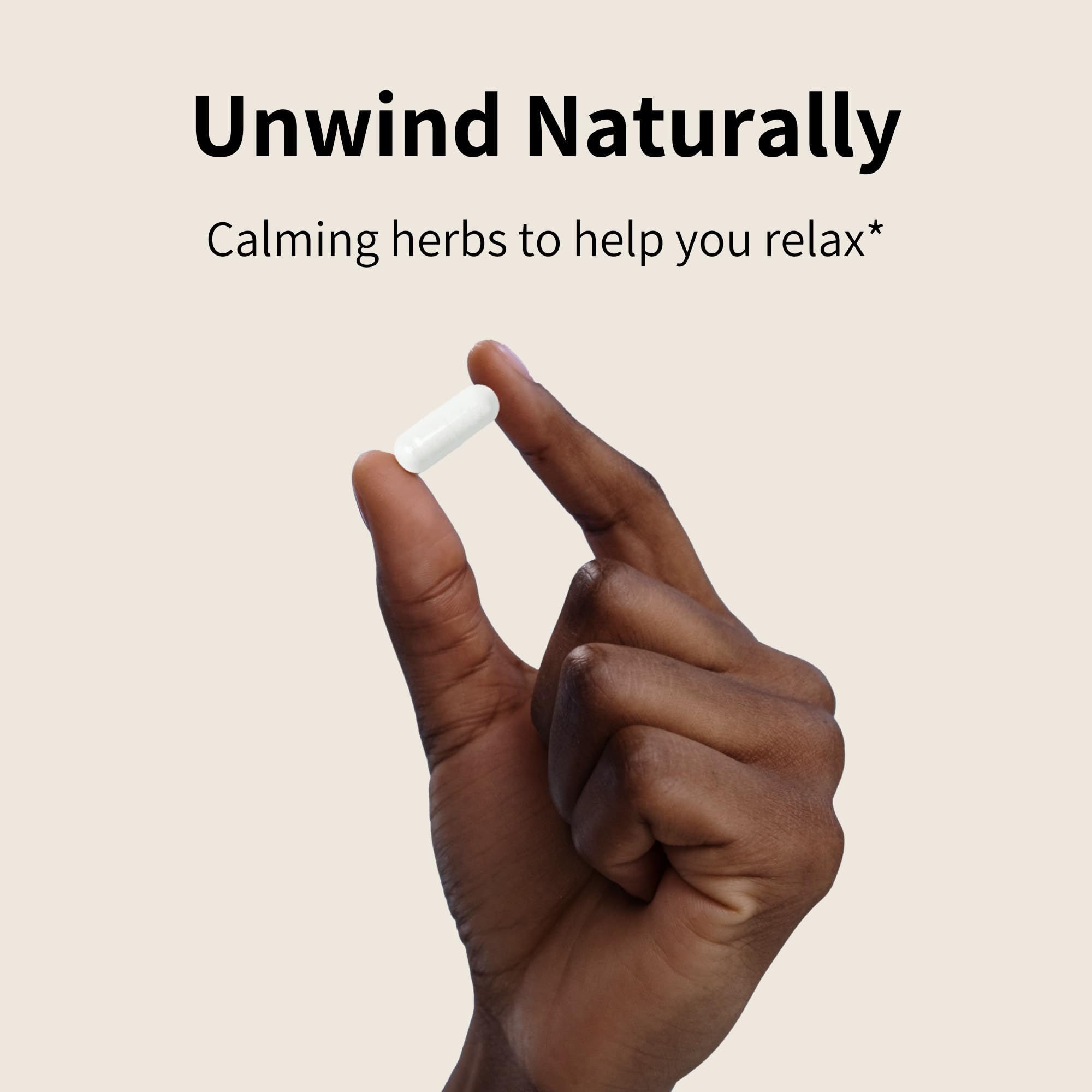 Nourished Natural Health Calma y Sueño: pasiflora y manzanilla en cápsulas para equilibrio emocional