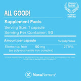 NovaFerrum All Good: cápsulas sin azúcar para ingesta diaria