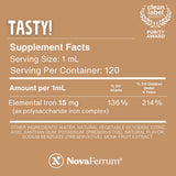 NovaFerrum Tasty para niños pequeños, libre de gluten y azúcar.